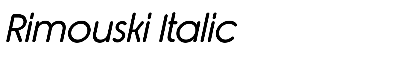 Rimouski Italic